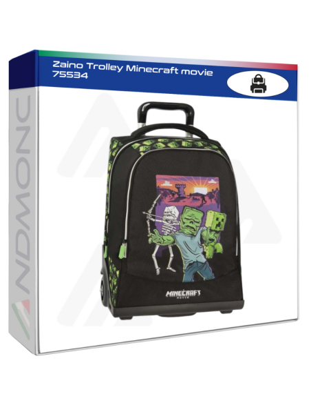 Zaino Trolley Minecraft movie 75534