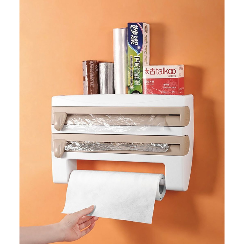 Porta Rotolo da Cucina 3 in 1 per Carta,...