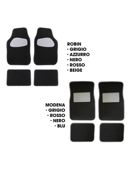 Espositore 60 Tappeti, tappetini Auto in Moquette