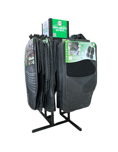 Espositore Tappeti Auto in PVC/Gomma – 50 Pezzi