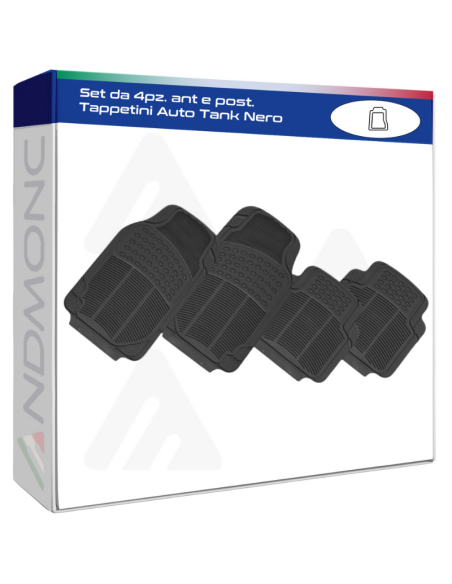 Set da 4pz. ant e post. Tappetini Auto Tank