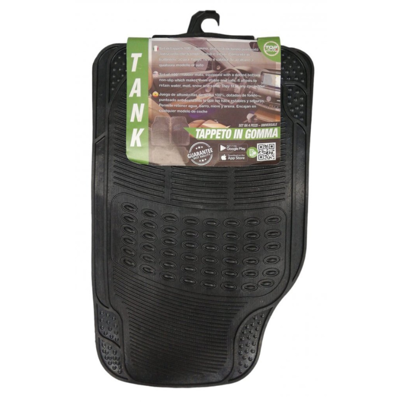 8 Set da 4pz. ant e post. Tappetini Auto Tank