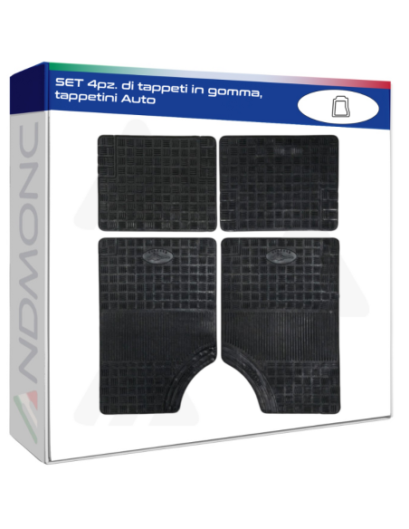 SET 4pz. di tappeti in gomma, tappetini Auto