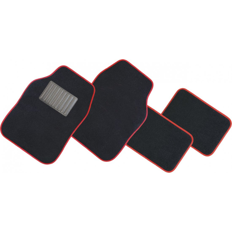 5 Set da 4 pezzi Tappetini Auto ECO SPEED, 4 Colori