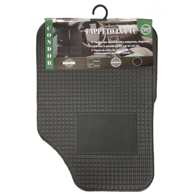 Set di tappeti in PVC 4 pezzi Gomma Condor