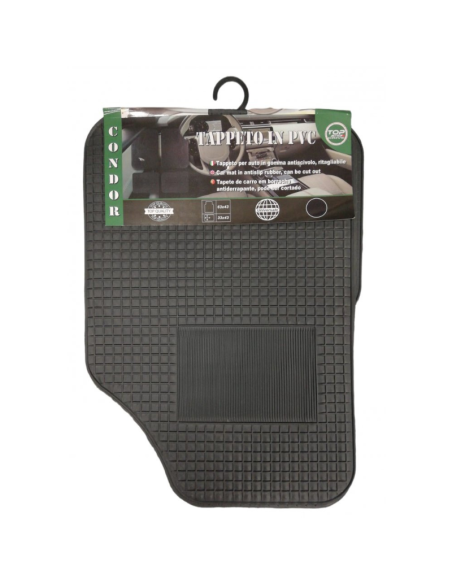 Set di tappeti in PVC 4 pezzi Gomma Condor