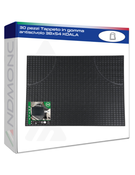 30 pezzi Tappeto in gomma antiscivolo 38x54 KOALA