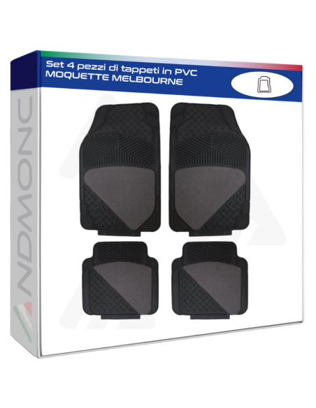 Set 4 pezzi di tappeti in PVC MOQUETTE MELBOURNE