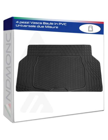 4 pezzi Vasca Baule in PVC Universale due Misure