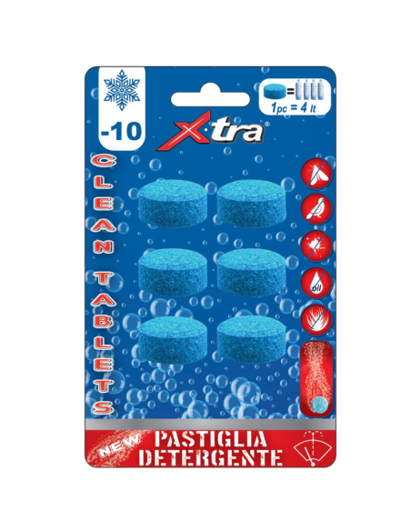 CLEAN TABLETS - Pastiglia Lavavetri Confezione 6 Pezzi