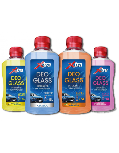 Espositore con 24 pezzi, DEO GLASS,flacone da 125 ml diventa 5 litri