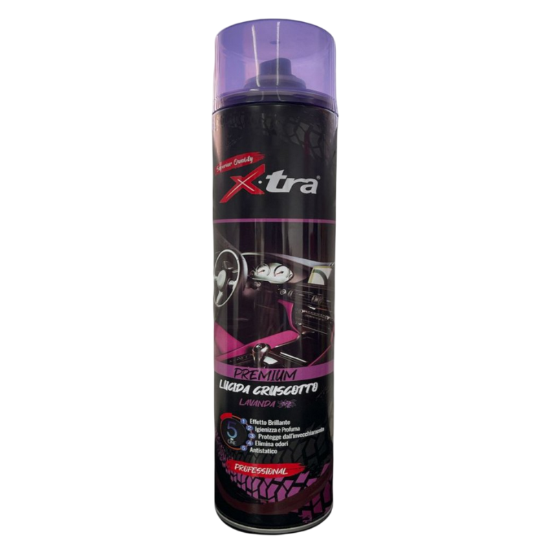 12 Pezzi Lucida Cruscotto Premium Lavanda 600 ML