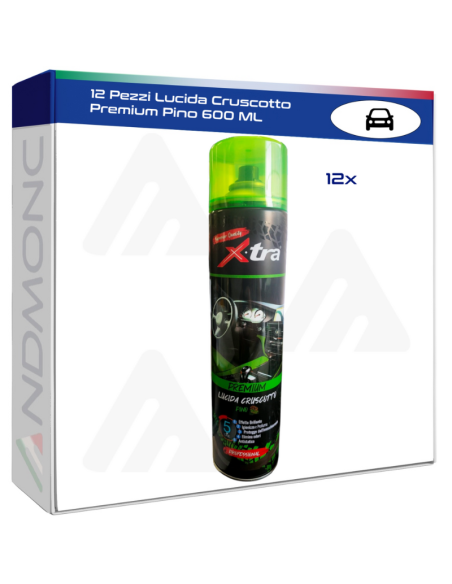 12 Pezzi Lucida Cruscotto Premium Pino 600 ML