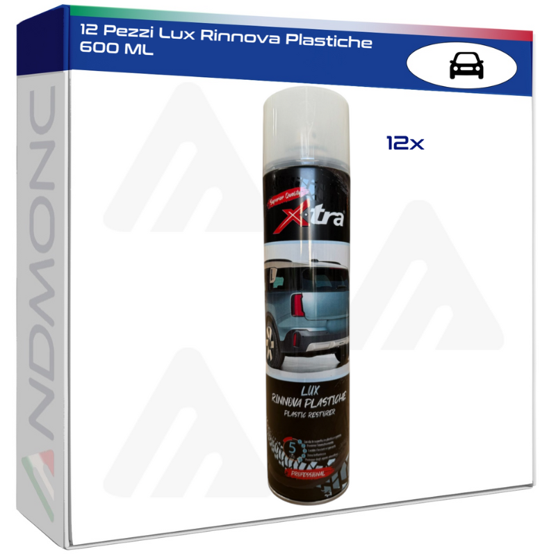 12 Pezzi Lux Rinnova Plastiche 600 ML