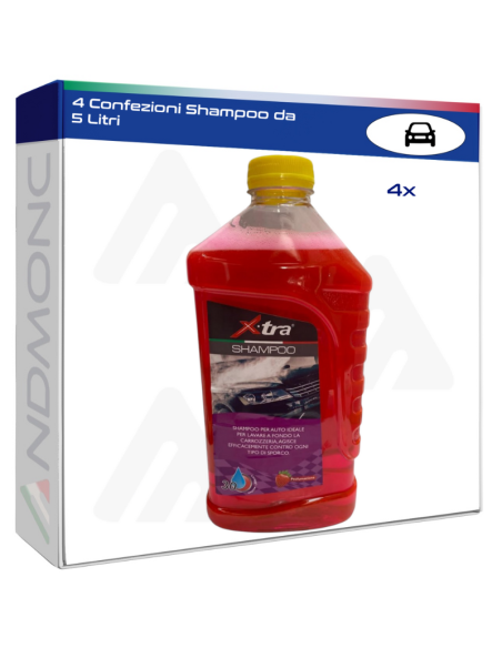 4 Confezioni Shampoo da 5 Litri
