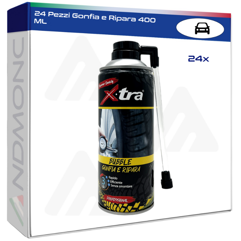 24 Pezzi Gonfia e Ripara 400 ML