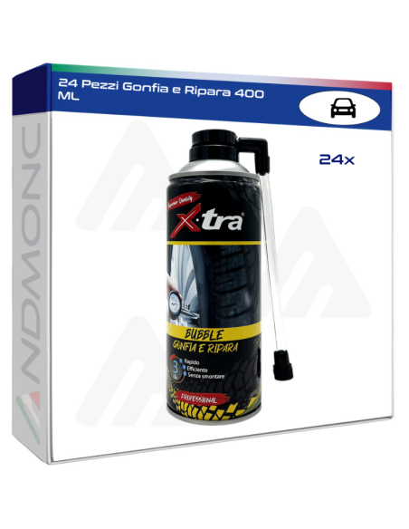 24 Pezzi Gonfia e Ripara 400 ML