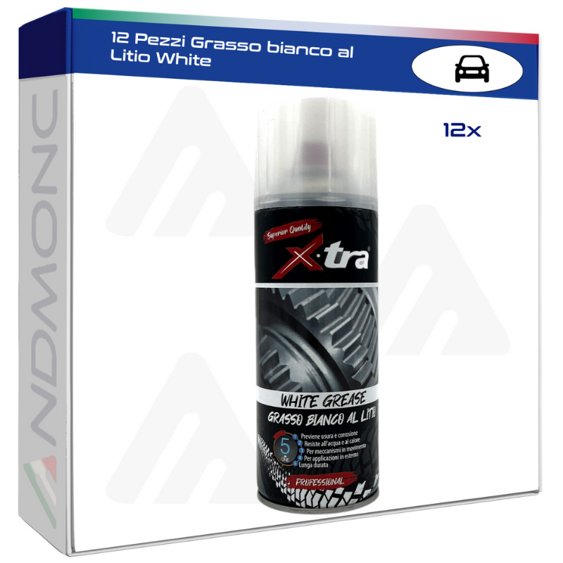 12 Pezzi Grasso bianco al Litio White