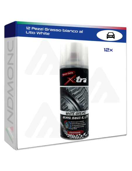12 Pezzi Grasso bianco al Litio White