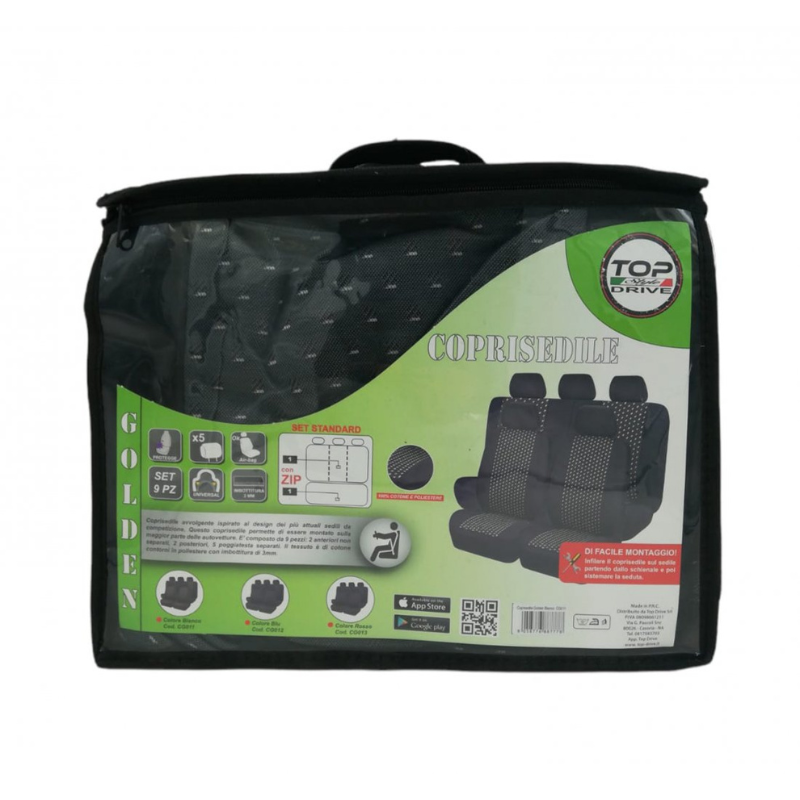 Set Completo coprisedile Golden, Vari Colori