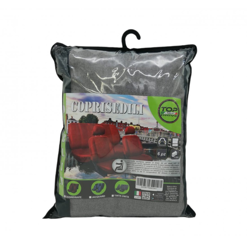 Set coprisedili anteriori e posteriori tessuto...