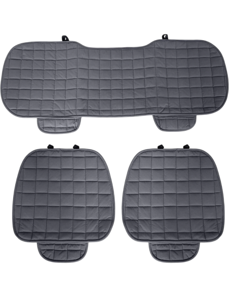 3 Pezzi Set di cuscino per sedile auto con fondo antiscivolo adatto a tutti i tipi di sedili