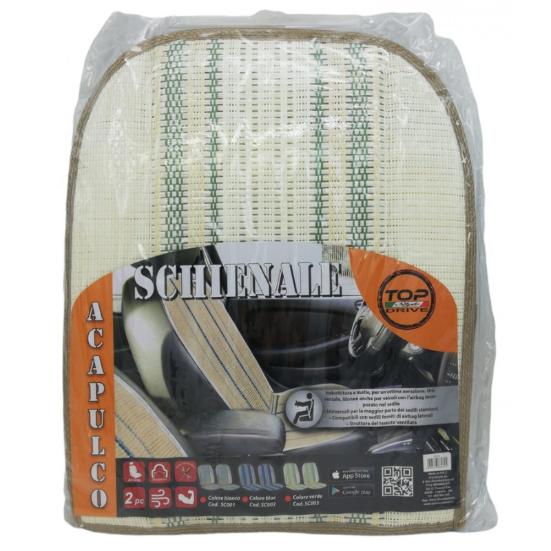 Confezione due Pezzi Schienale Acapulco Bianco