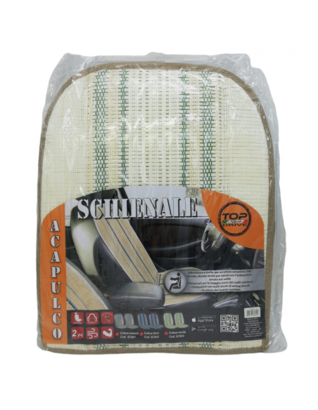 Confezione due Pezzi Schienale Acapulco Bianco