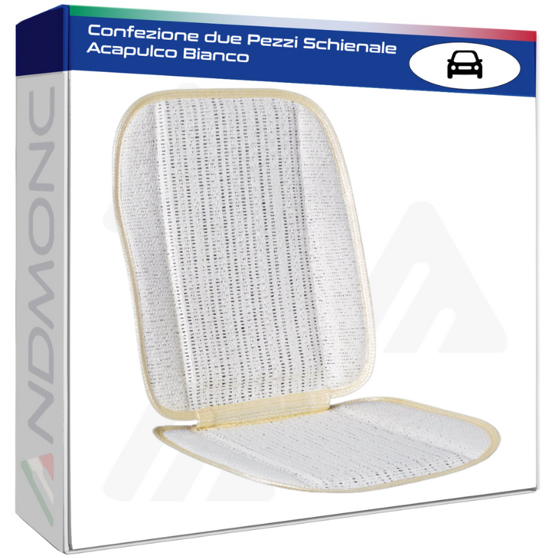 Confezione due Pezzi Schienale Acapulco Bianco