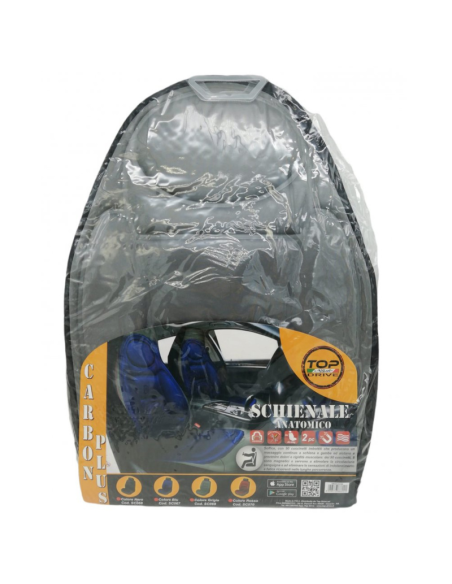 Schienale universale ortopedico 2 Pezzi, Carbon Plus, Vari Colori