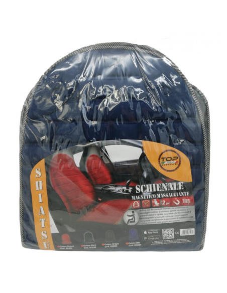 Schienale magnetico massaggiante imbottito multistagione, Shiatsu, Vari Colori