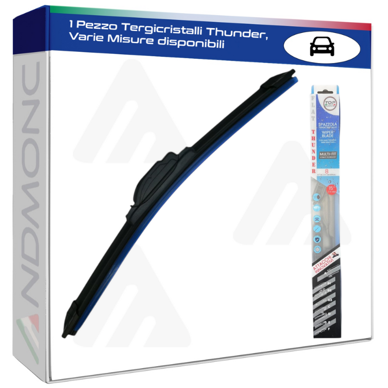 1 Pezzo Tergicristalli Thunder, Varie Misure...
