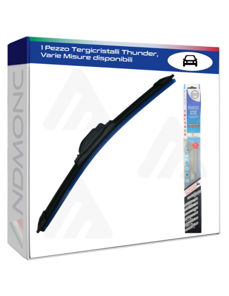 1 Pezzo Tergicristalli Thunder, Varie Misure disponibili