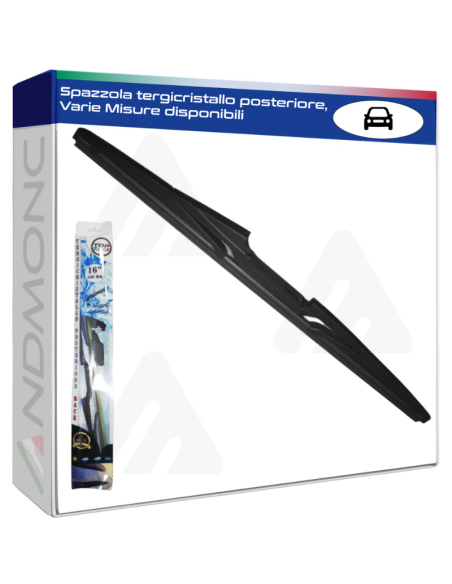 Spazzola tergicristallo posteriore, Varie Misure disponibili