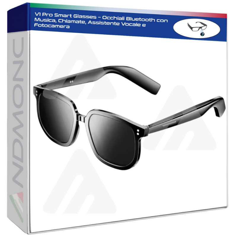 Occhiali Bluetooth con Musica, Chiamate,...