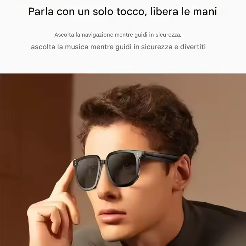 Occhiali Bluetooth con Musica, Chiamate,...