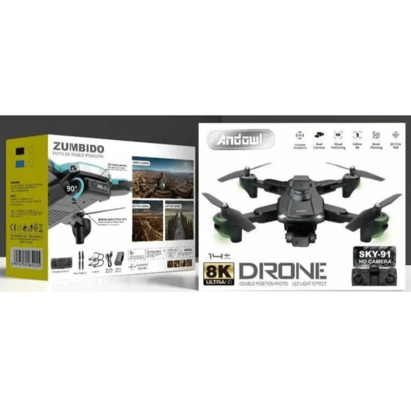 Drone Sky91 Quadricottero Professionale...