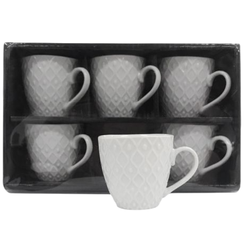 Set 6 tazzine caffè 80cc, art.66