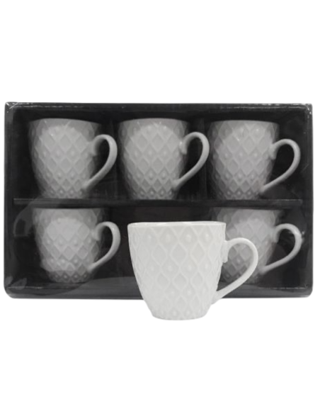 Set 6 tazzine caffè 80cc, art.66