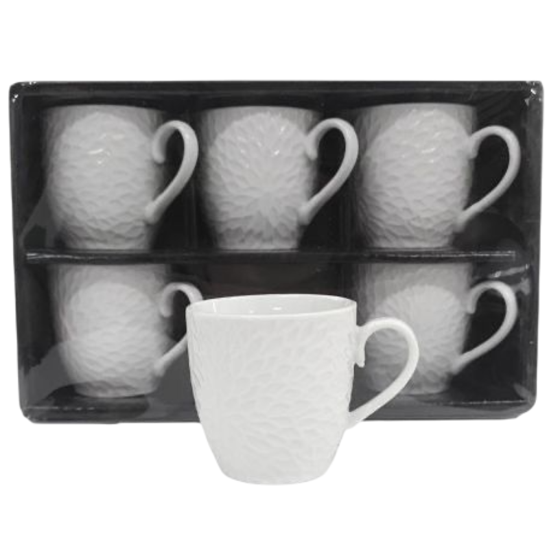 Set 6 tazzine caffè 80cc, art.80