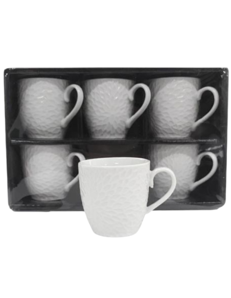 Set 6 tazzine caffè 80cc, art.80