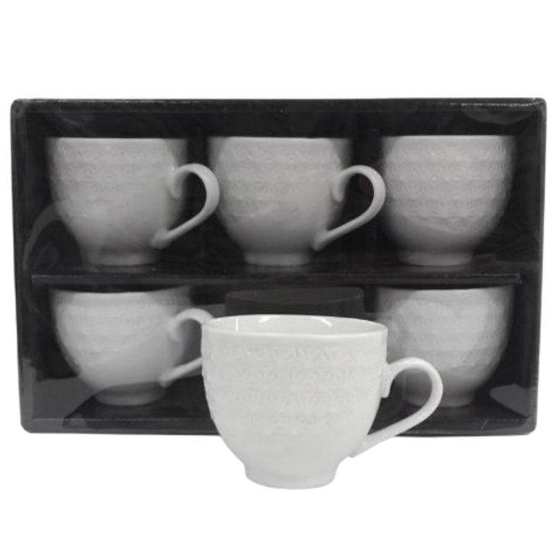 Set 6 tazzine, caffè 80cc, art.97