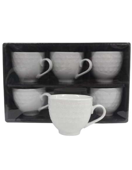 Set 6 tazzine, caffè 80cc, art.97