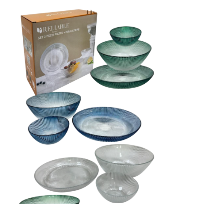 Set 3 Insalatiere in Vetro – Ciotole...