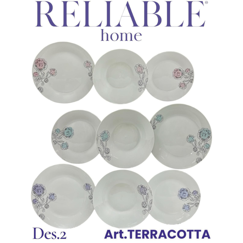 Servizio Piatti 18 Pezzi – Modello Terracotta...