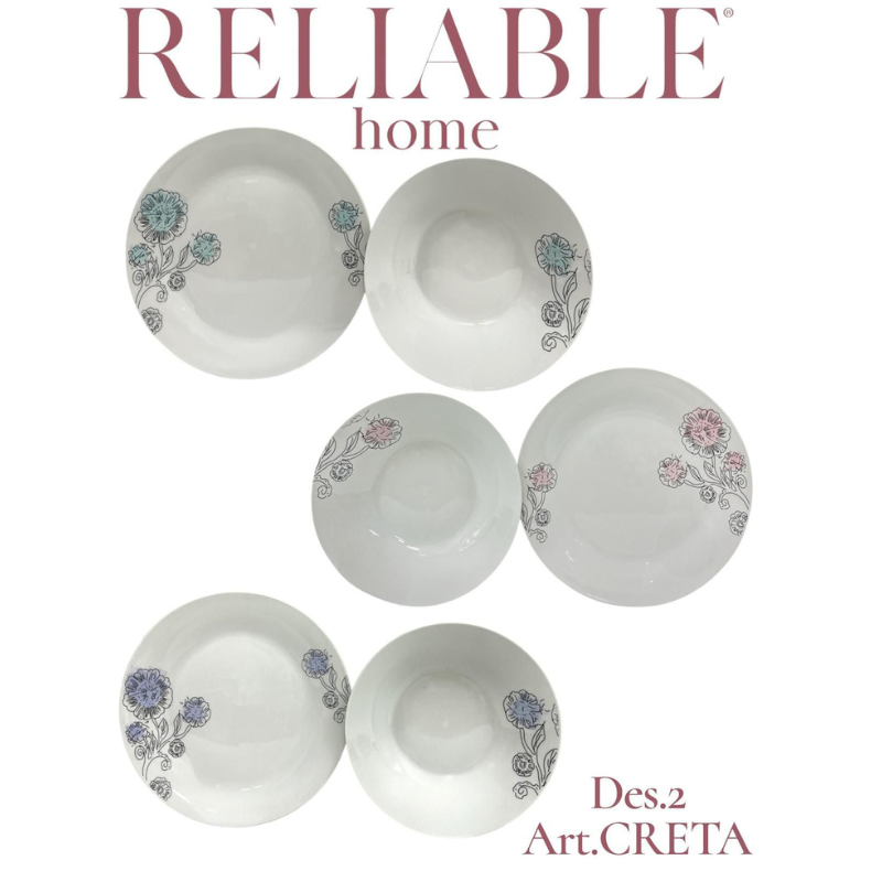 Servizio Piatti 18 Pezzi – Modello Creta Design...