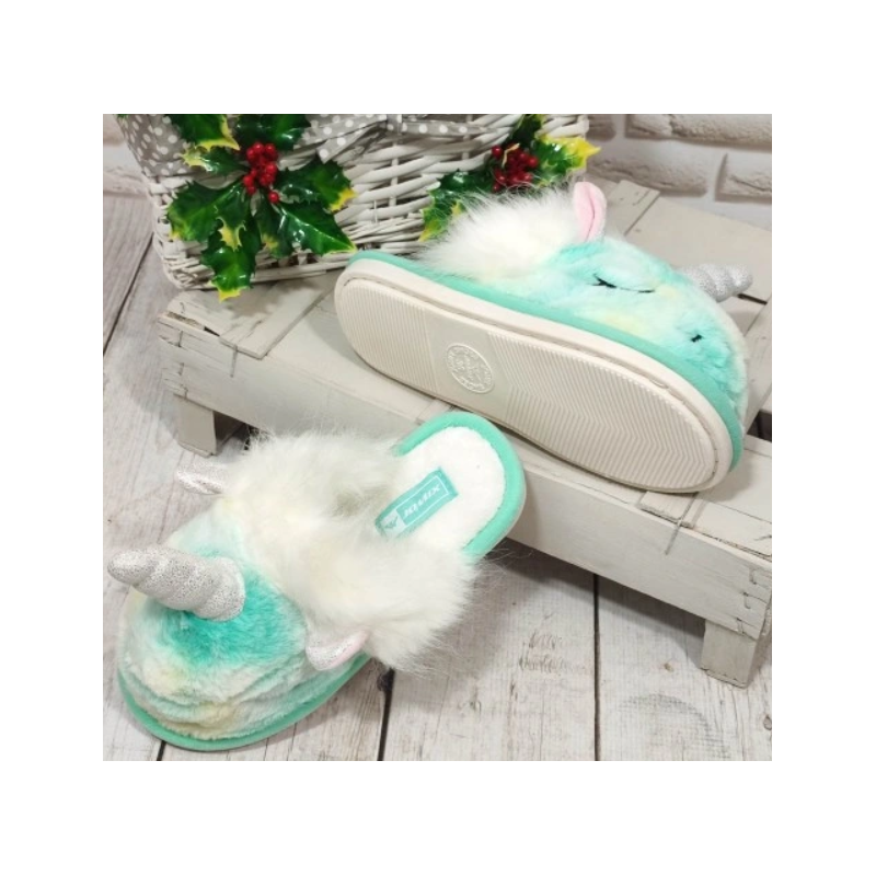 Pantofole Unicorno bimbi aperte dietro