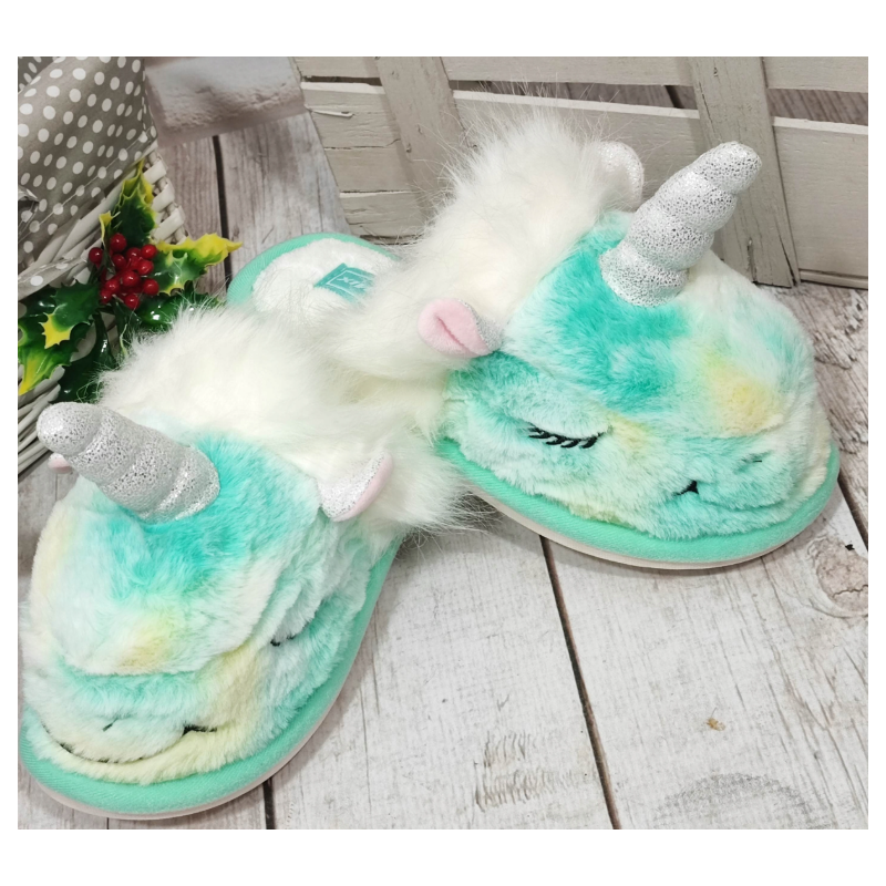 Pantofole Unicorno bimbi aperte dietro