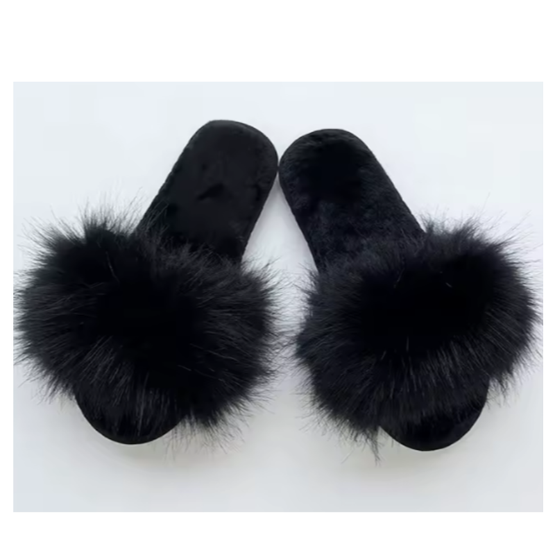 Pantofole peluche aperte avanti