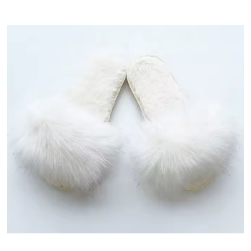 Pantofole peluche aperte avanti
